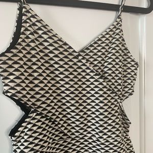 Triangle print cut out dress (H&M)